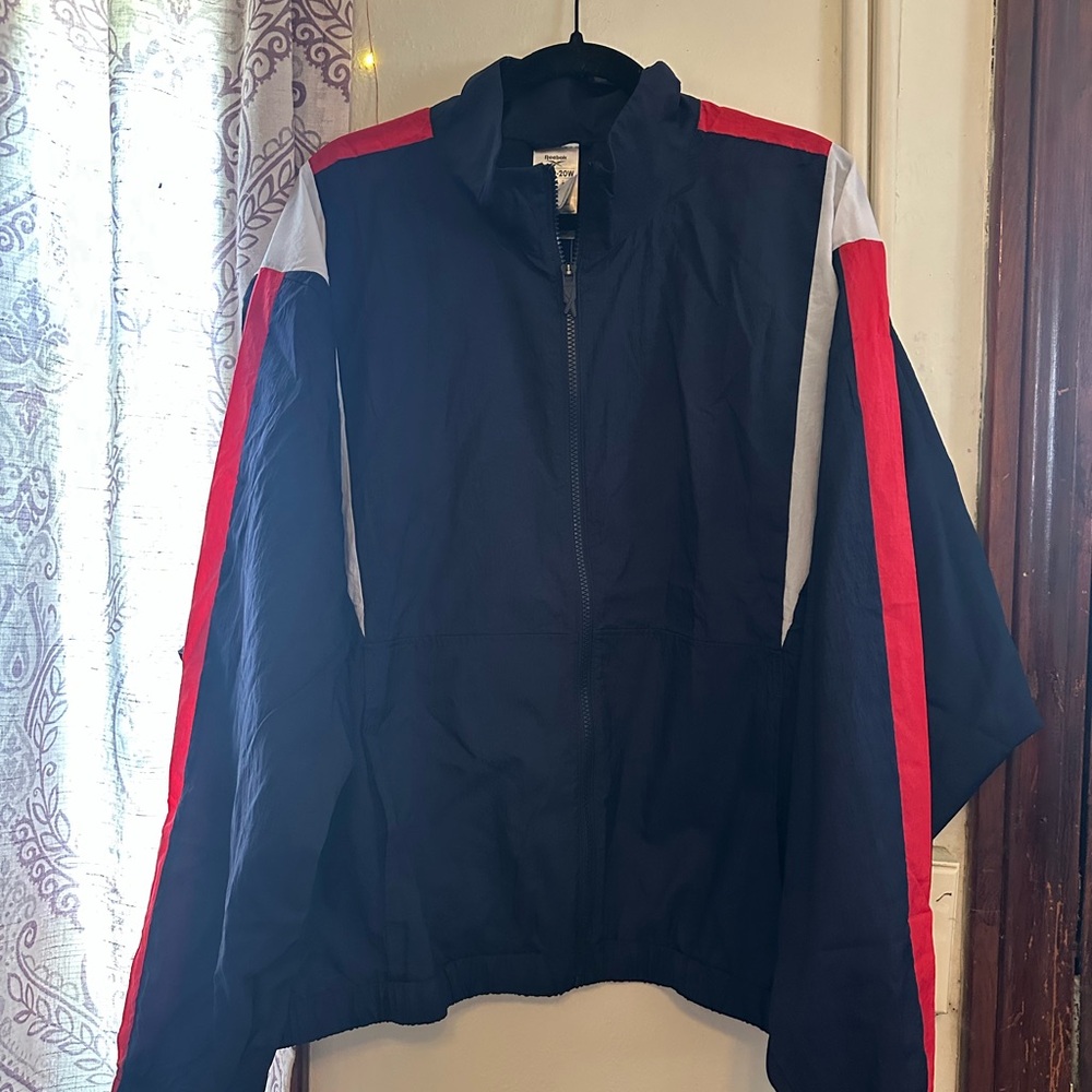 Reebok Navy Jacket with Red Accents 2x NWTs